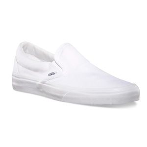 CLASSIC WHITE SLIP ON VANS
